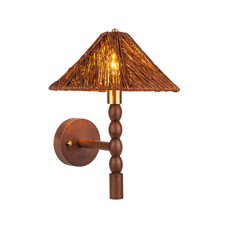 Image of Khudi & Khora Bali Rattan Wall Light