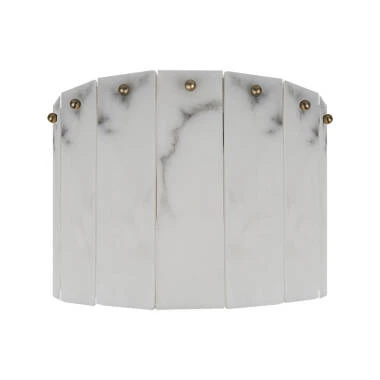 Image of Wisteria Linea Alabaster Glass Flush Wall Light