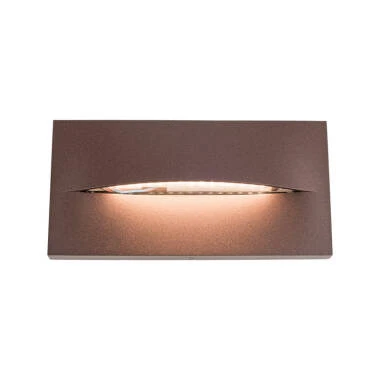 Image of Edit Terra LED Rectangular Outdoor Flush Wall Light