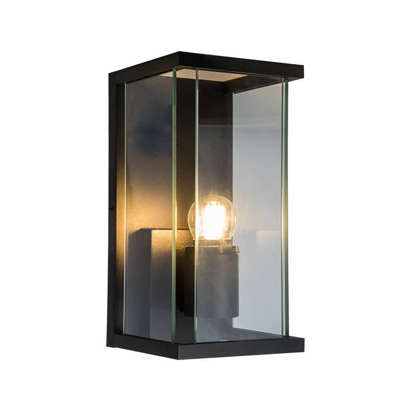 Image of Edit Halo Outdoor Lantern Wall Light with PIR Sensor