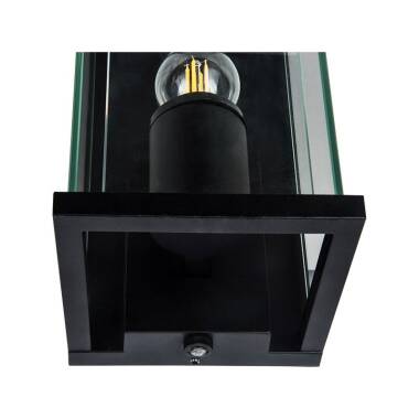Image of Edit Halo Outdoor Lantern Wall Light with PIR Sensor
