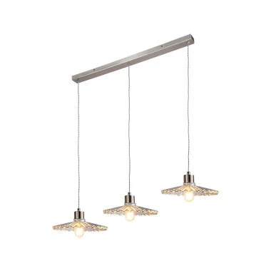 Image of Wisteria Cambridge 3 Light Glass Bar Ceiling Pendant