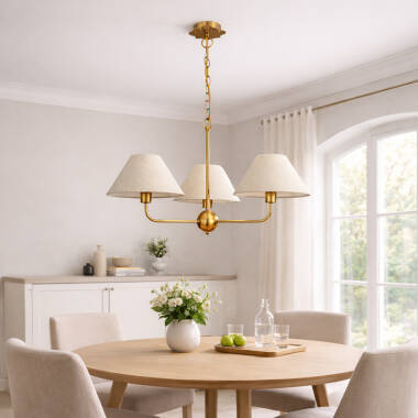Image of Wisteria Mira 3 Arm Ceiling Pendant Light
