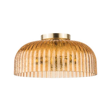 Wisteria Pulse Glass Flush Ceiling Light
