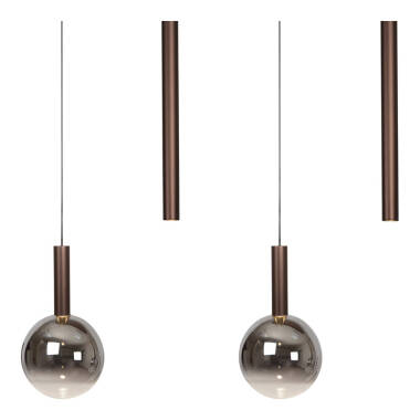 Image of Lucide Jasmine 7 Light CCT LED Bar Ceiling Pendant Light