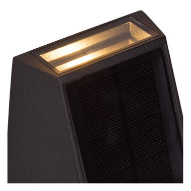 Image of Lucide Luton Solar LED Outdoor Up & Down Wall Light with PIR Sensor