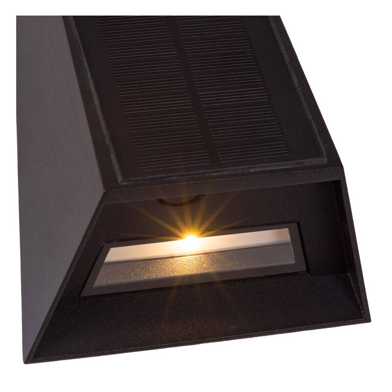 Image of Lucide Luton Solar LED Outdoor Up & Down Wall Light with PIR Sensor