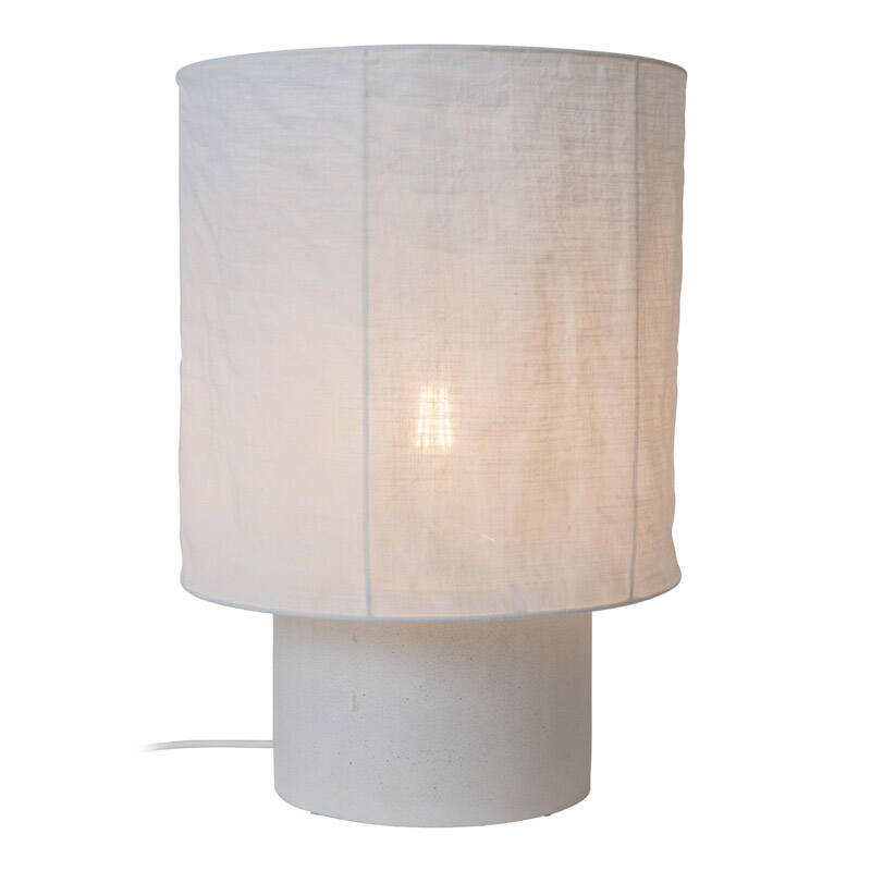 Image of Lucide Tissaja Extra Large Linen Table Lamp