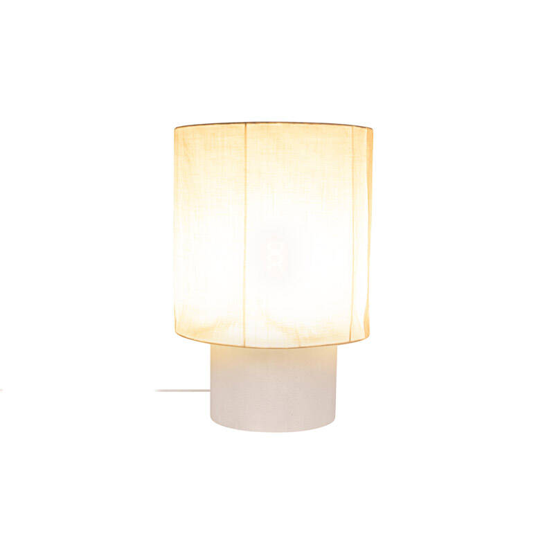 Image of Lucide Tissaja Extra Large Linen Table Lamp