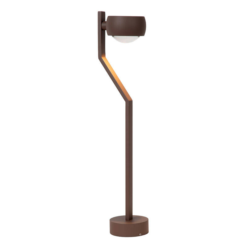 Image of Lucide Estal LED Outdoor Bollard Light Rust Brown - Rust