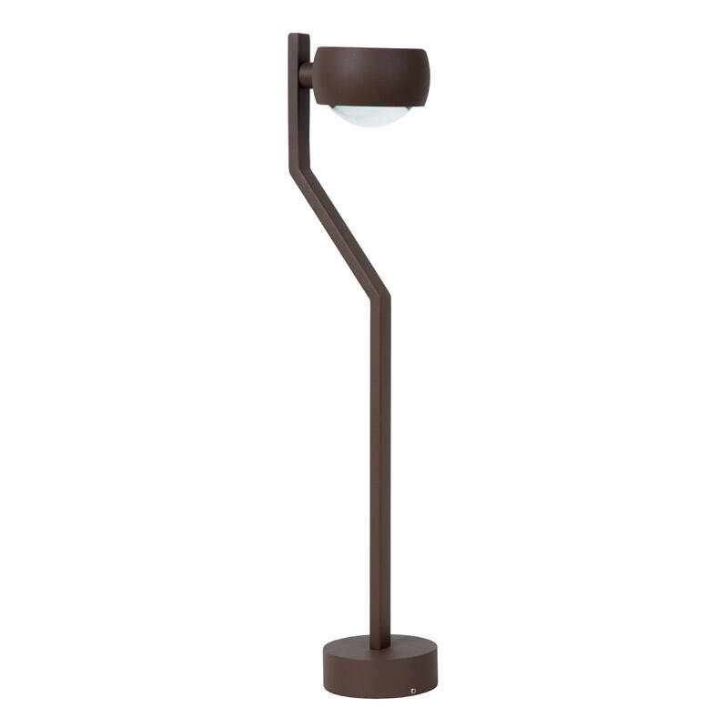 Image of Lucide Estal LED Outdoor Bollard Light Rust Brown - Rust