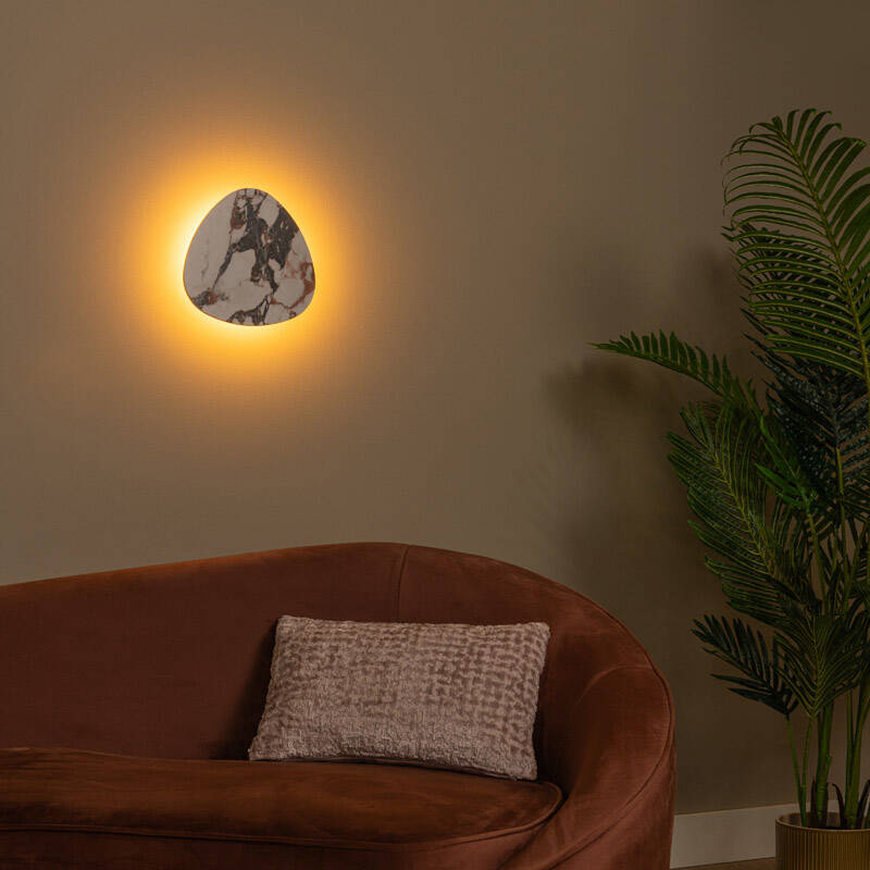 Image of Lucide Kamien 8W LED Ceramic Wall Light
