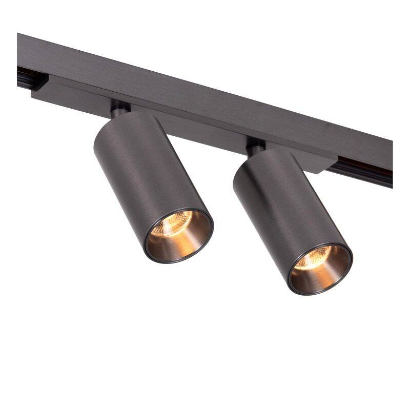 Image of Lucide Linial Moxx 1 Circuit 10W Warm White LED Double Track Spotlight