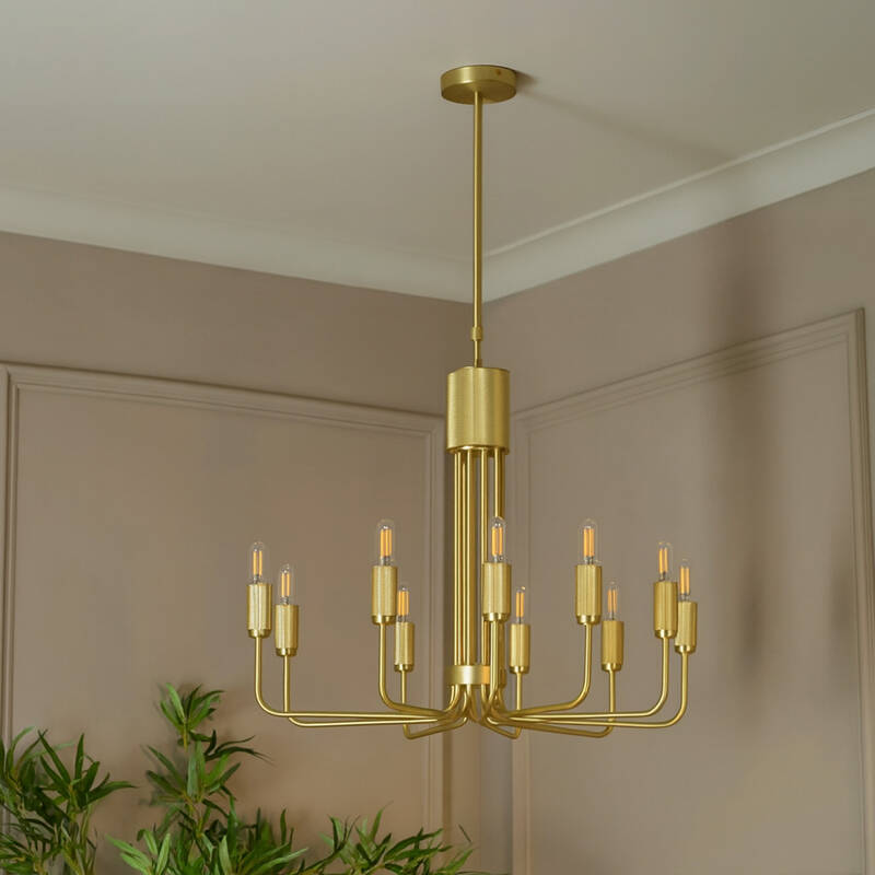 Image of Westport Bridgehampton Knurl 10 Light Chandelier