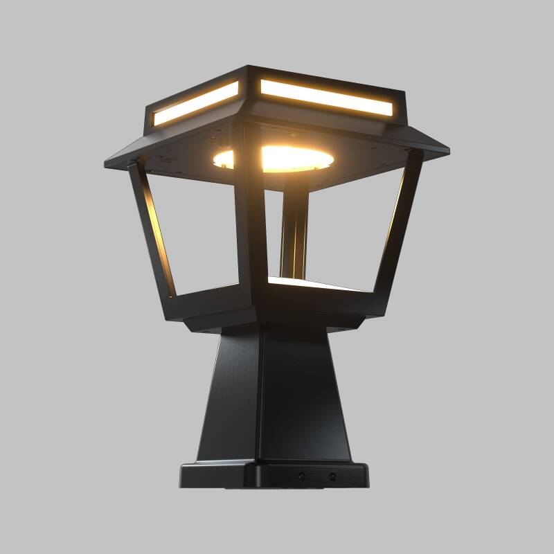 Image of Suri Tower 15W Solar LED Outdoor Pedestal Light