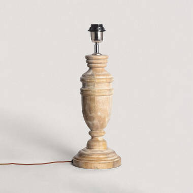 Image of Wisteria Carver Wood Table Lamp