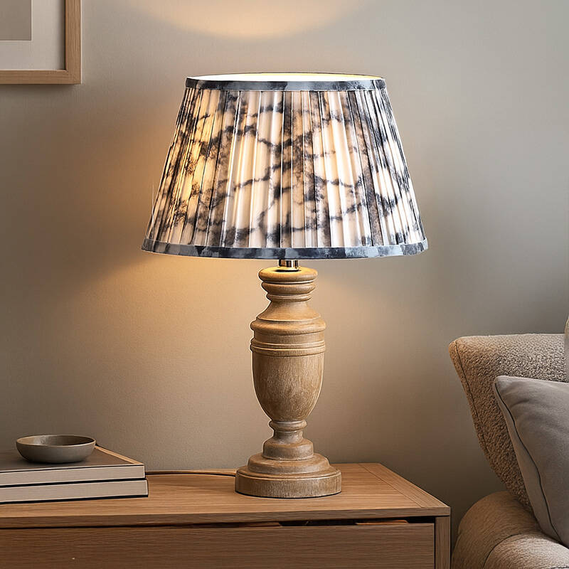 Image of Wisteria Carver Wood Table Lamp