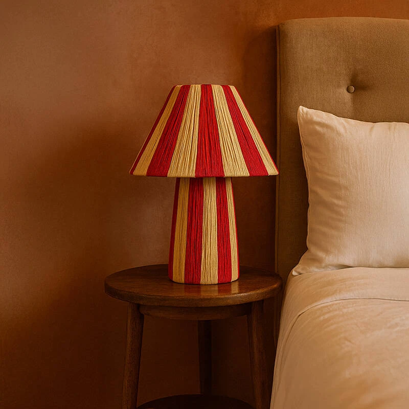 Image of Wisteria Monaco Raffia Paper Table Lamp
