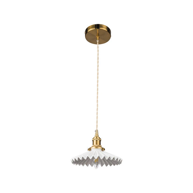 Image of Wisteria Tiffany Ceramic Ceiling Pendant Light