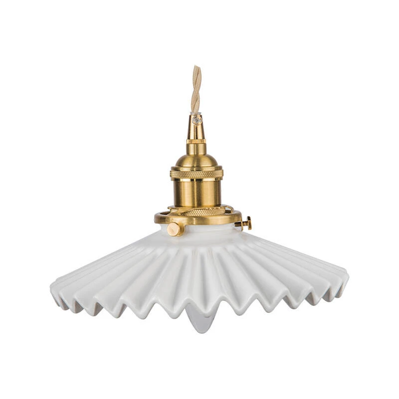 Image of Wisteria Tiffany Ceramic Ceiling Pendant Light