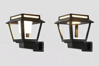Suri Tower 15W Solar LED Outdoor Lantern Wall Light