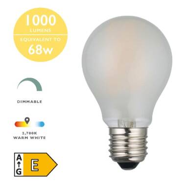 Image of Dar 8W 1000lm Dimmable LED Frosted GLS Bulb - Screw Cap