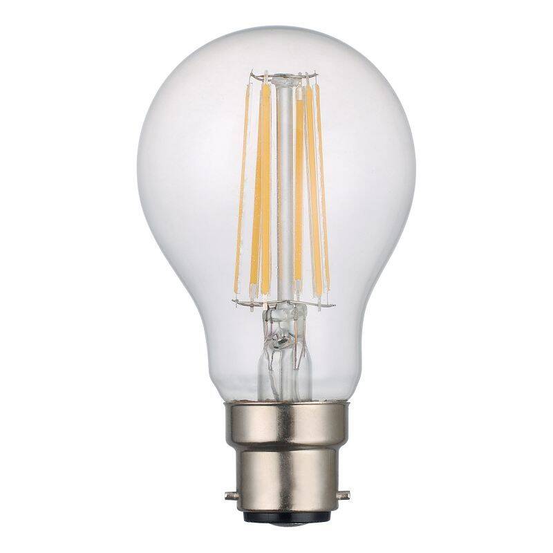 Image of Dar 8W 950lm Dimmable LED Decorative Filament GLS - Bayonet Cap