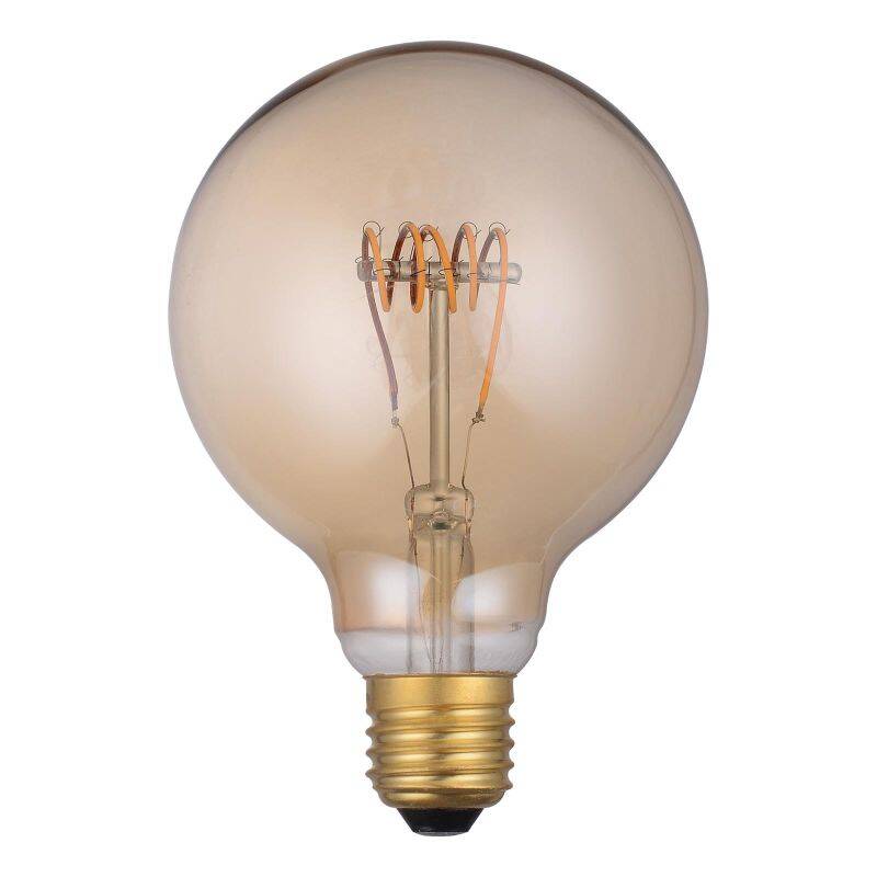 Image of Dar 4W 200lm Dimmable LED Decorative Filament Globe Bulb - Screw Cap