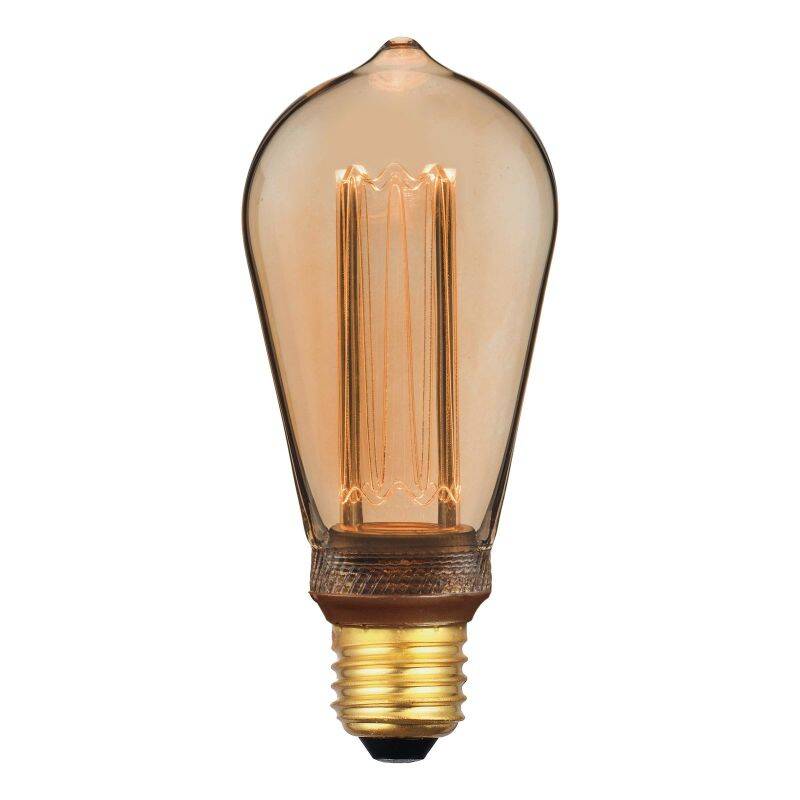 Image of Dar 3.5W 120lm Dimmable LED Decorative Filament Squirrel Cage Bulb - Screw Cap