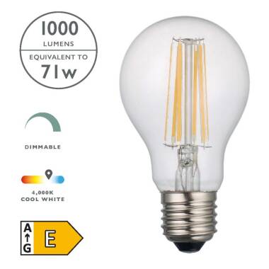 Image of Dar 8W 1000lm Dimmable LED Decorative Filament GLS Bulb - Screw Cap