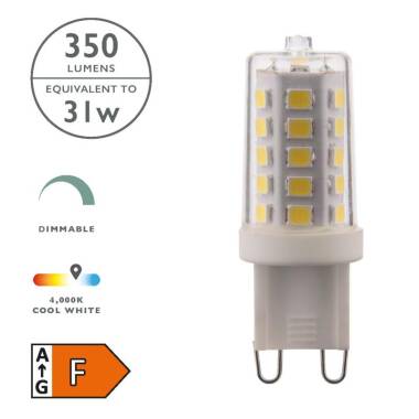 Image of Dar 3.5W 350lm Dimmable LED G9 Capsule