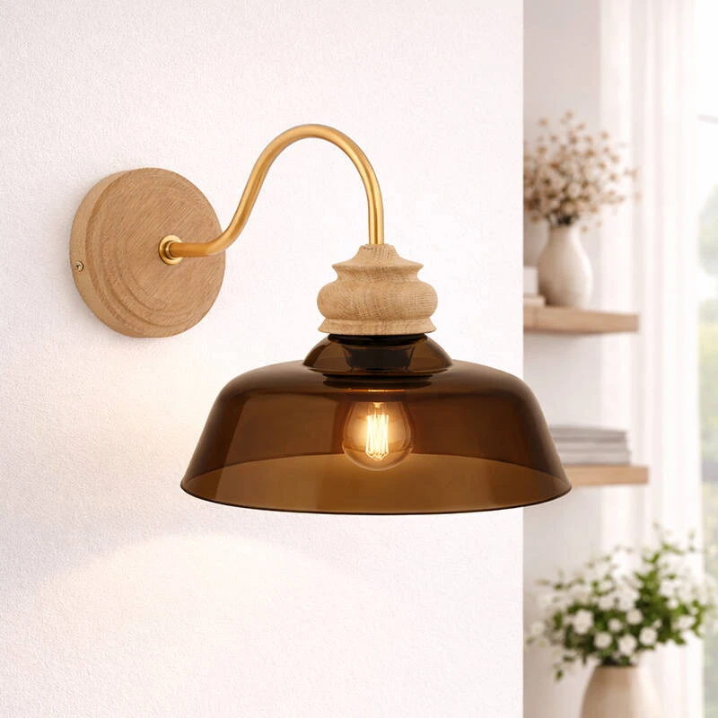 Image of Khudi & Khora Brook Glass Wall Light