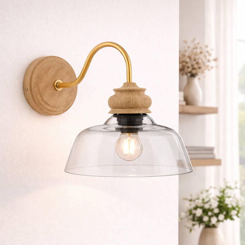 Image of Khudi & Khora Brook Glass Wall Light