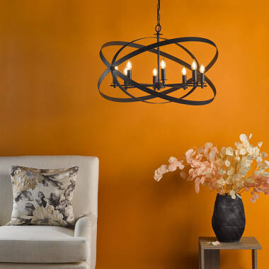 Image of Dar Nitya 8 Light Pendant Light
