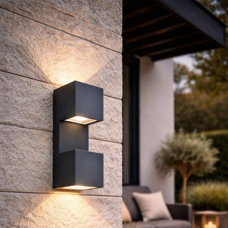 Image of Lutec Fari LED Outdoor Up & Down Wall Light