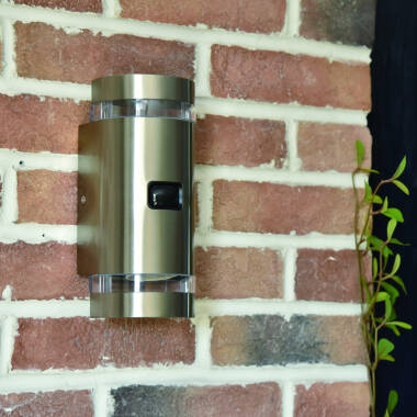 Image of Lutec Focus Outdoor Up & Down Wall Light with PIR Sensor