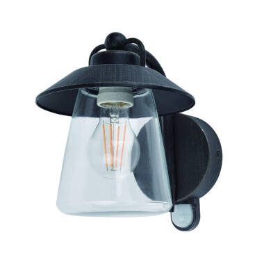 Image of Lutec Cate Outdoor Hanging Lantern Wall Light with PIR Sensor