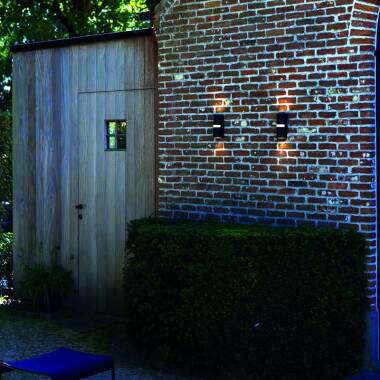 Image of Lutec Mika Outdoor Up & Down Wall Light