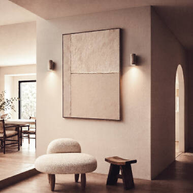 Image of Edit Enzo Travertine Up & Down Wall Light