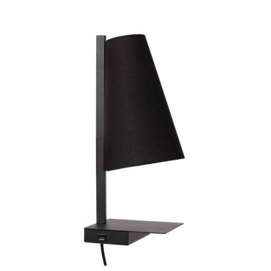 Lucide Gregory Flush Wall Light with USB Charging Port