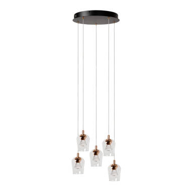 Lucide Berliane 5 Light LED Glass Cluster Ceiling Pendant