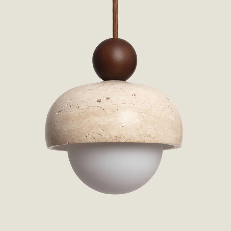 Image of Edit Enzo Travertine Ceiling Pendant Light
