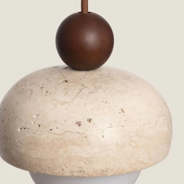 Image of Edit Enzo Travertine Ceiling Pendant Light