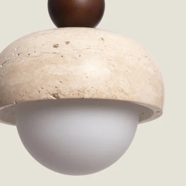 Image of Edit Enzo Travertine Ceiling Pendant Light