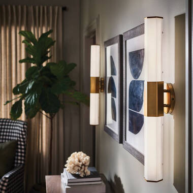 Quintiesse Facet LED Twin Wall Light