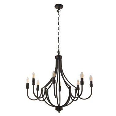 Searchlight Lodge 8 Light Chandelier