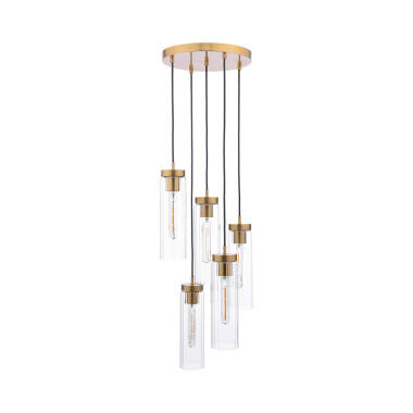 Dar Jodelle 5 Light Cluster Ceiling Pendant