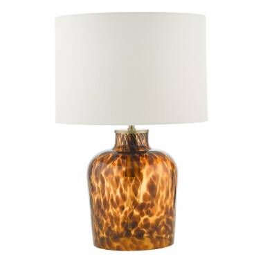 Dar Leandra Glass Table Lamp