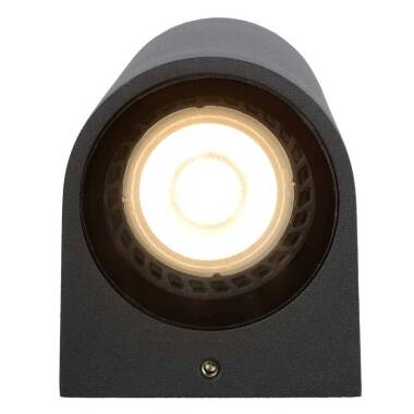 Image of Lucide Zaro Curved Outdoor Up & Down Wall Light