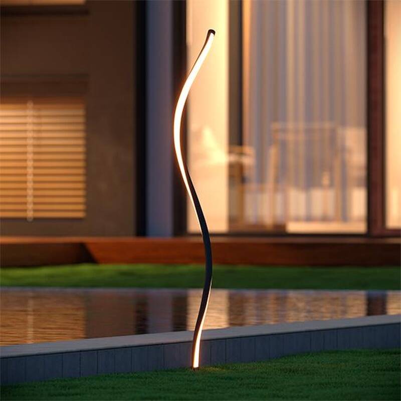 Image of Suri Fluoro Solar LED USB Rechargeable Outdoor Post Light